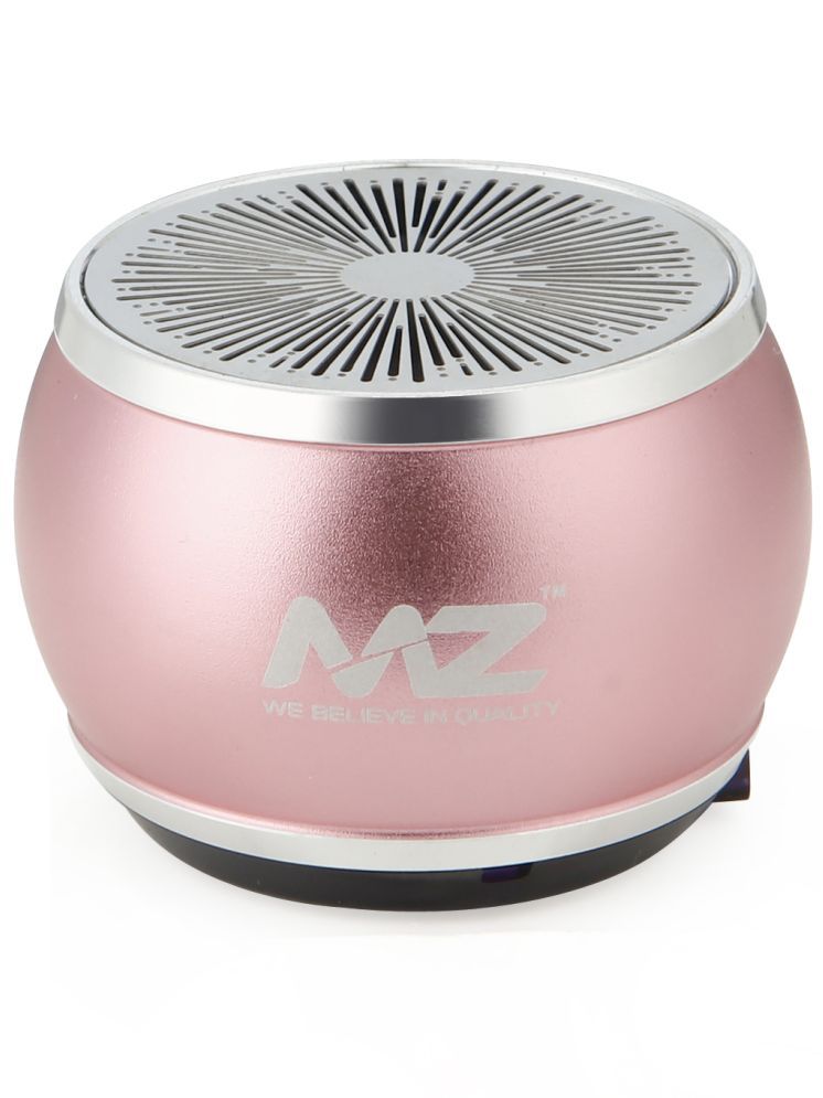     			MZ S2 3 W Bluetooth Speaker Bluetooth V 5.0 with SD card Slot Playback Time 6 hrs Pink