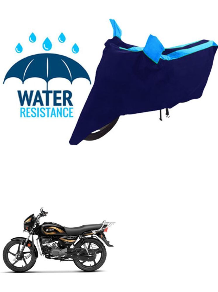     			RONISH Bike Body Cover for Hero Splendor Plus ( Pack of 1 ) , Blue