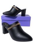 Shoetopia - Black Women's Mules Heels