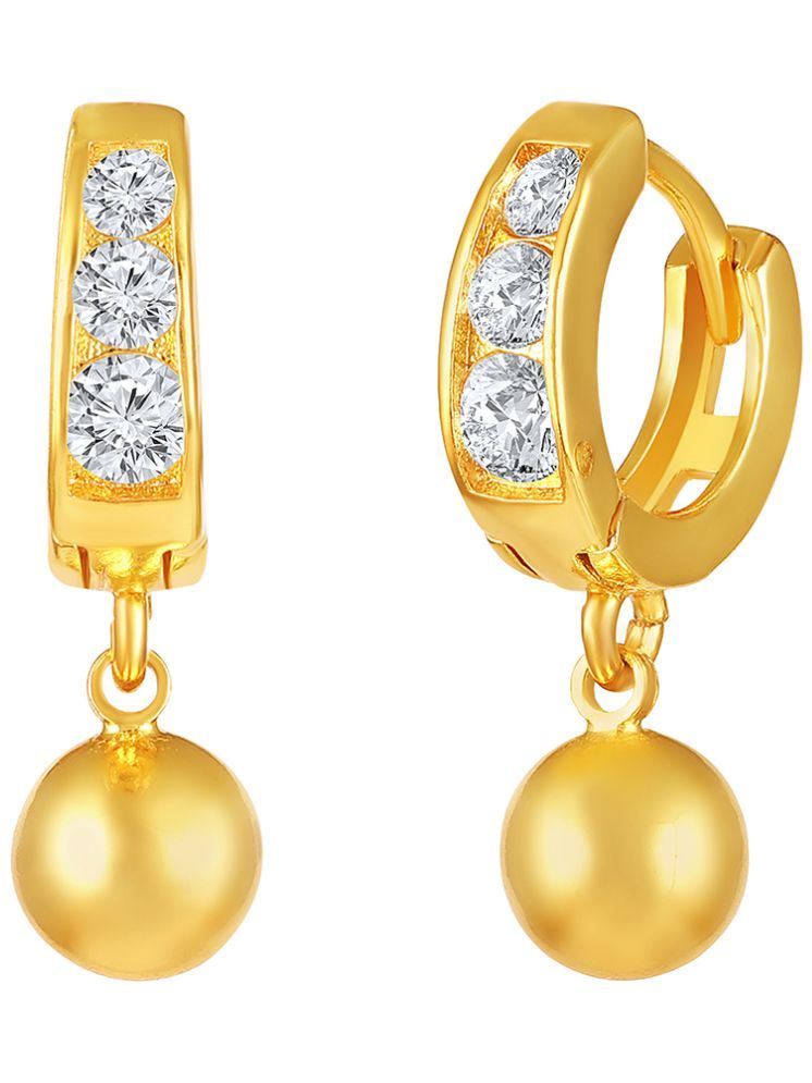     			Drashti Collection Golden Chandelier Earrings ( Pack of 1 )