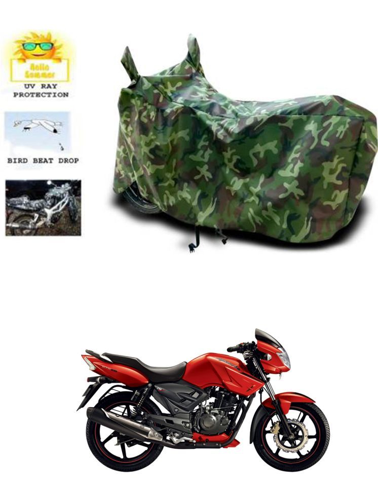     			RONISH Bike Body Cover for TVS Apache 150 ( Pack of 1 ) , Multicolour