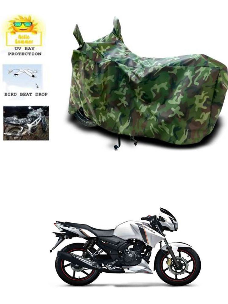     			RONISH Bike Body Cover for TVS Apache RTR 160 ( Pack of 1 ) , Multicolour