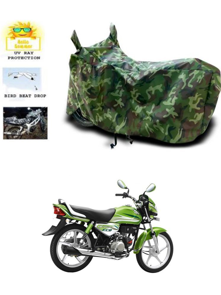     			RONISH Bike Body Cover for Hero HF Deluxe Eco ( Pack of 1 ) , Multicolour