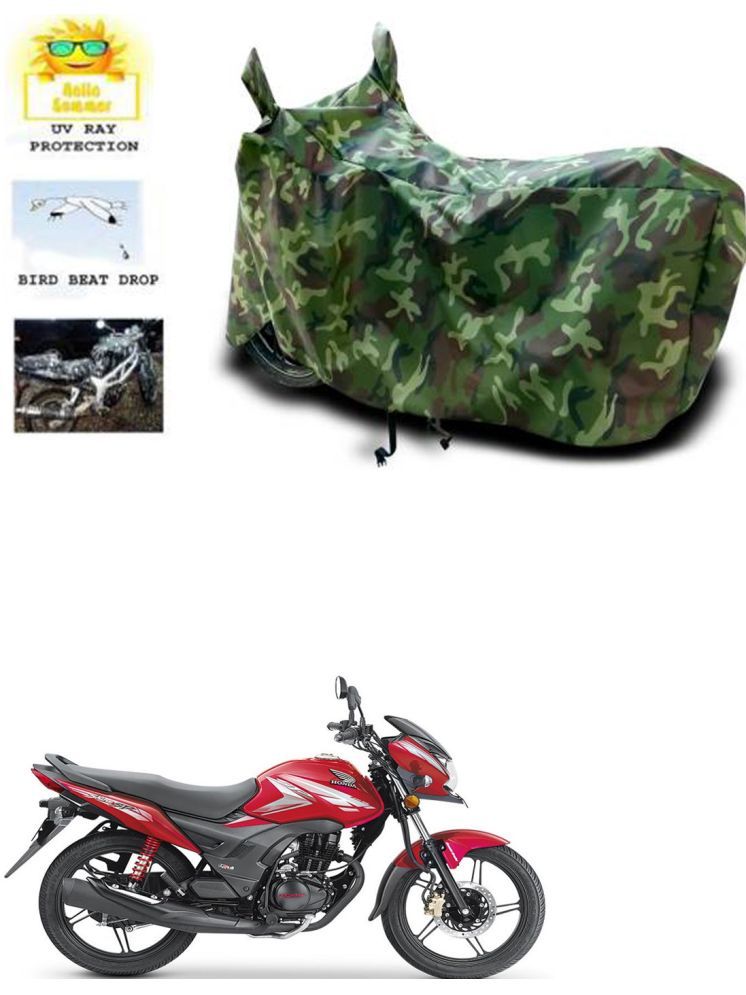     			RONISH Bike Body Cover for Honda Shine New ( Pack of 1 ) , Multicolour