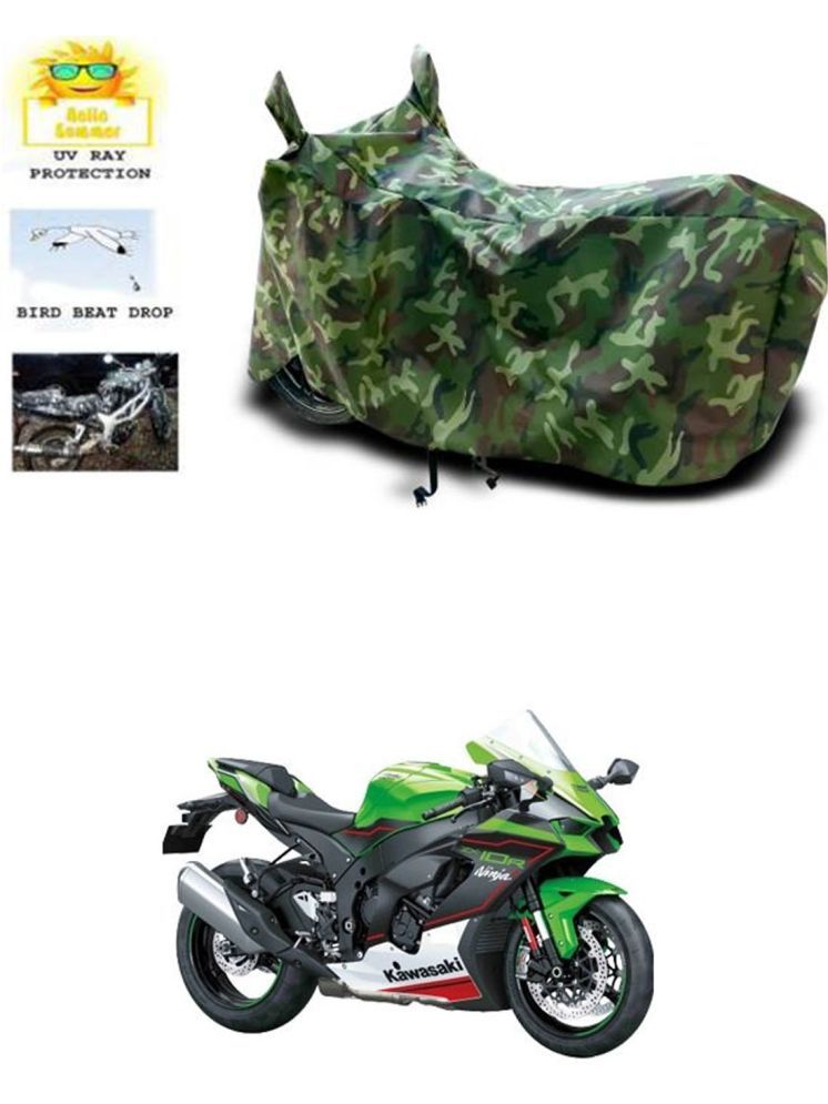     			RONISH Bike Body Cover for Kawasaki Ninja ZX-10R ( Pack of 1 ) , Multicolour