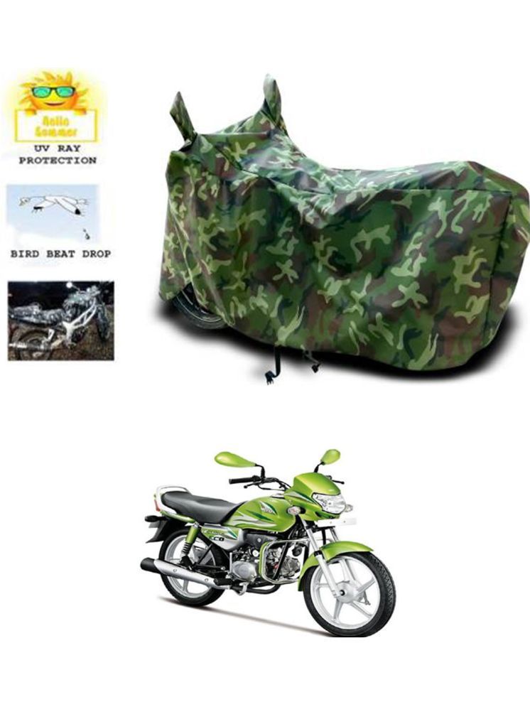     			RONISH Bike Body Cover for Hero HF Deluxe ( Pack of 1 ) , Multicolour