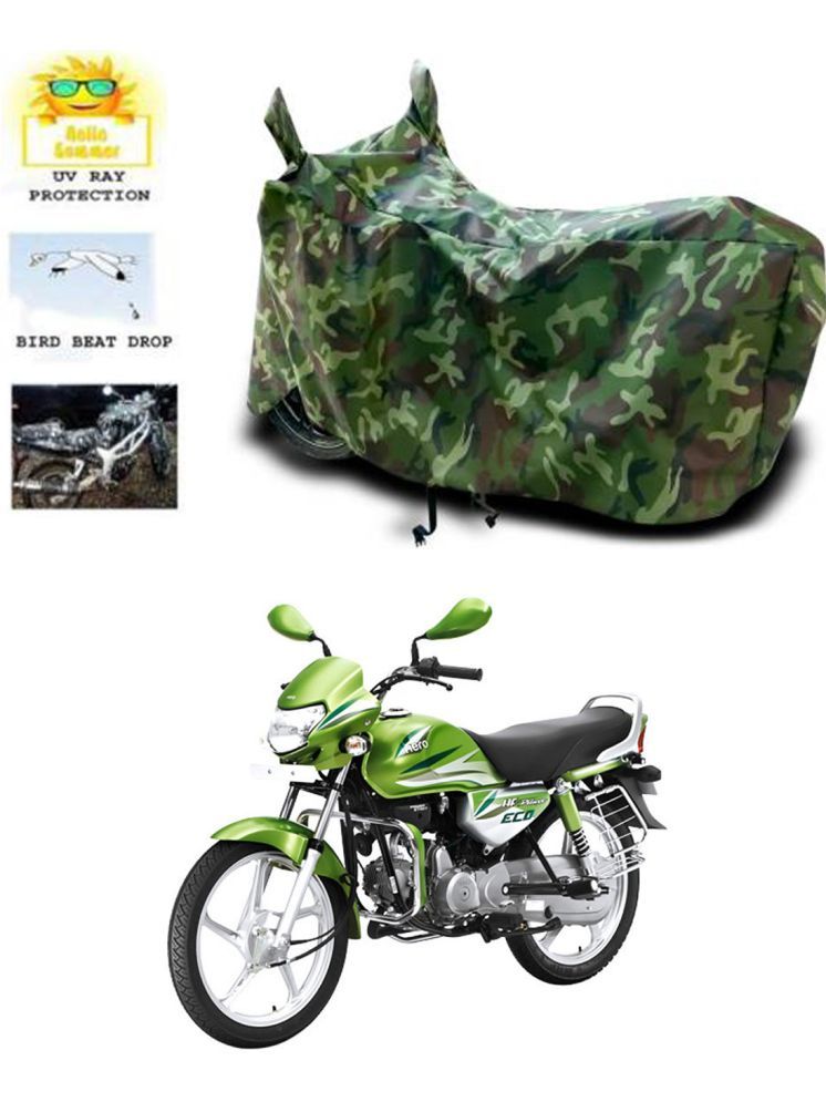     			RONISH Bike Body Cover for Hero HF Deluxe Eco ( Pack of 1 ) , Multicolour