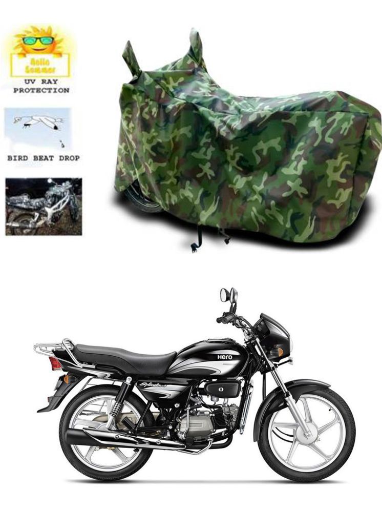     			RONISH Bike Body Cover for Hero Splendor Plus ( Pack of 1 ) , Multicolour