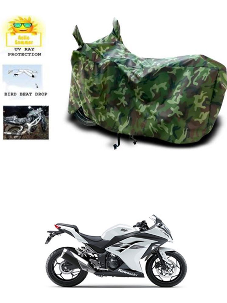     			RONISH Bike Body Cover for Kawasaki Ninja 300 ( Pack of 1 ) , Multicolour