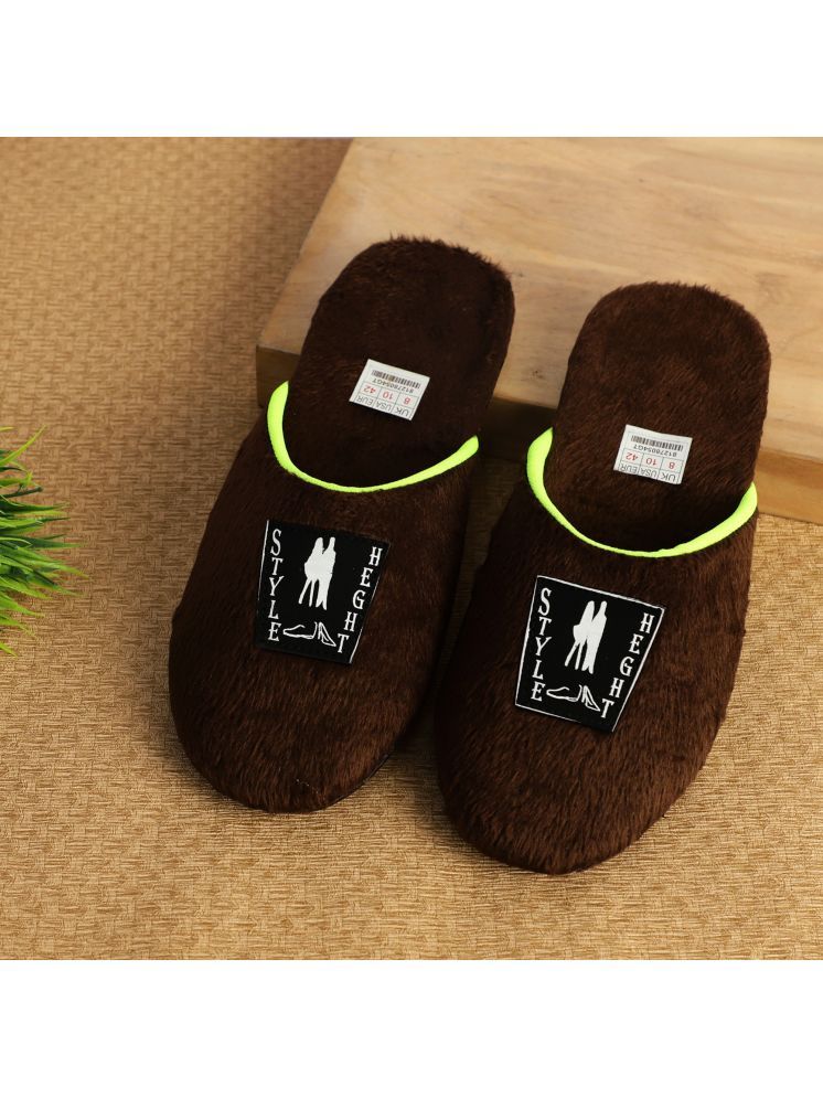     			Style Height Brown Men's Toe covered Flip Flop