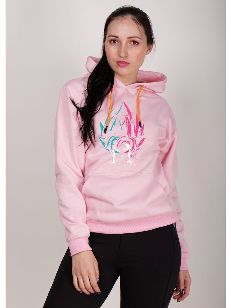     			fashion and youth Cotton Blend Women's Hooded Sweatshirt ( Pink )