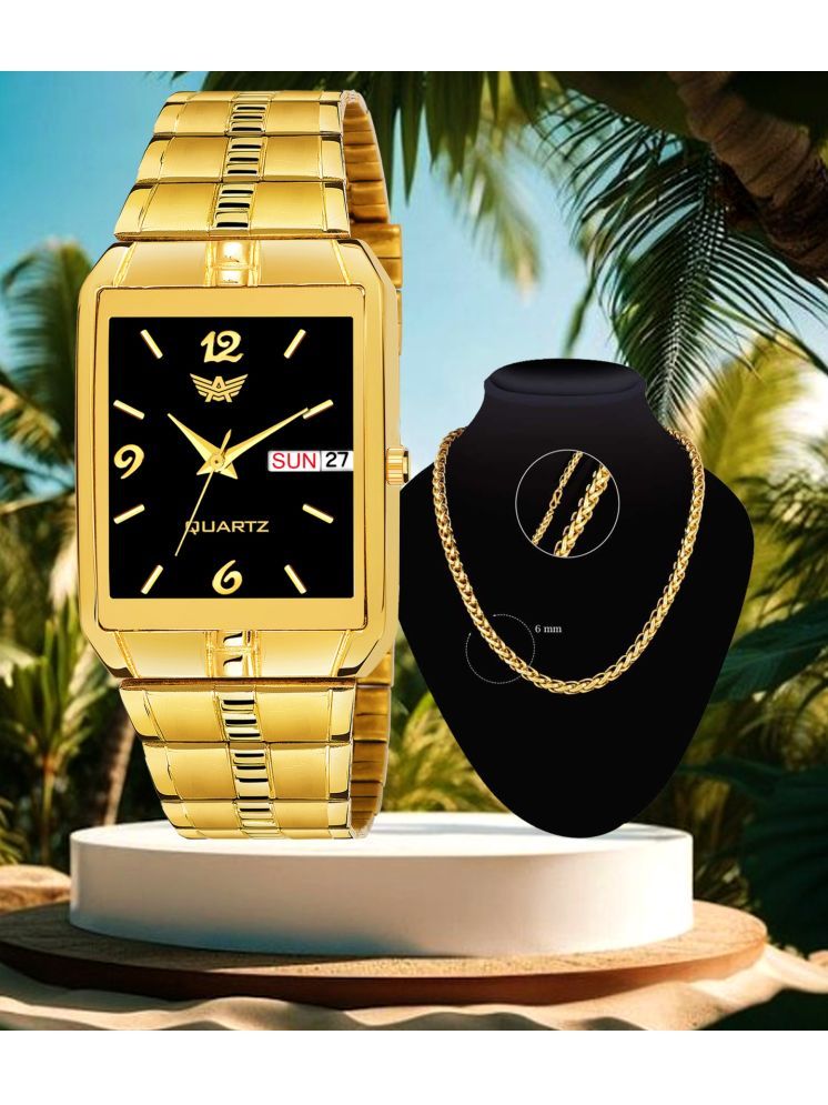     			Abrexo Gold Stainless Steel Analog Men's Watch