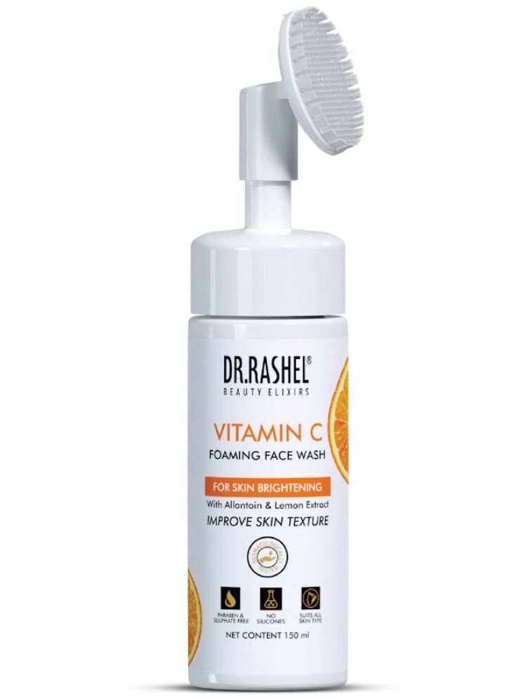     			DR.RASHEL Vitamin C Foaming Face Wash for Clear Skin (150 ml) | Pack of 1