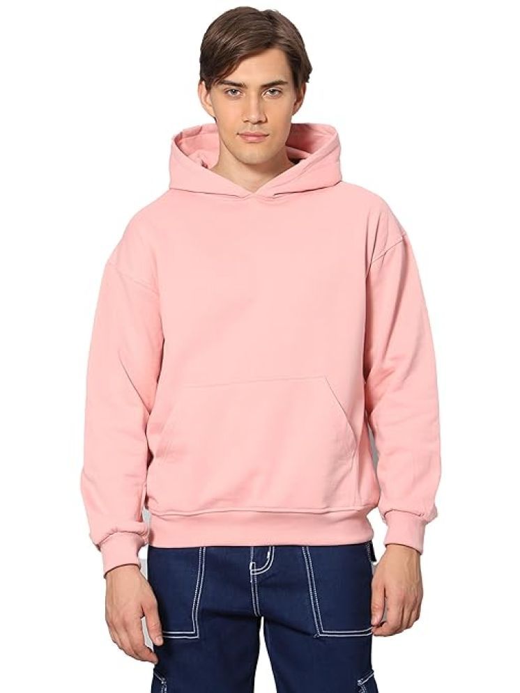     			Glito Fleece Hooded Men's Sweatshirt - Peach ( Pack of 1 )