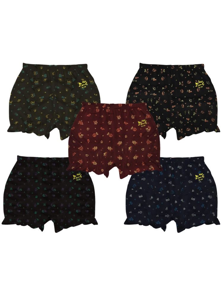     			Pack of 5 HAP Cotton Boys Briefs ( Multi Color ) Printed Bloomer