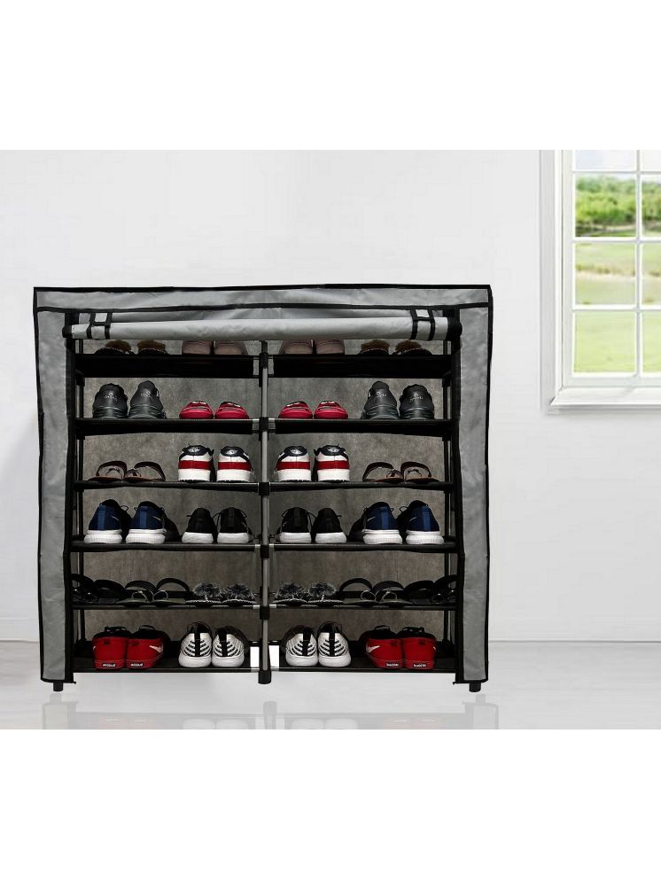     			PHILOSHOP Stainless Steel More Than 5 Tier Shoe Rack Silver