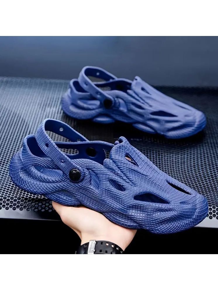     			Secritas - Navy Blue Men's Clogs