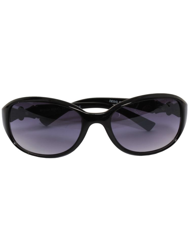     			Veins Black Oval Sunglasses ( Pack of 1 )