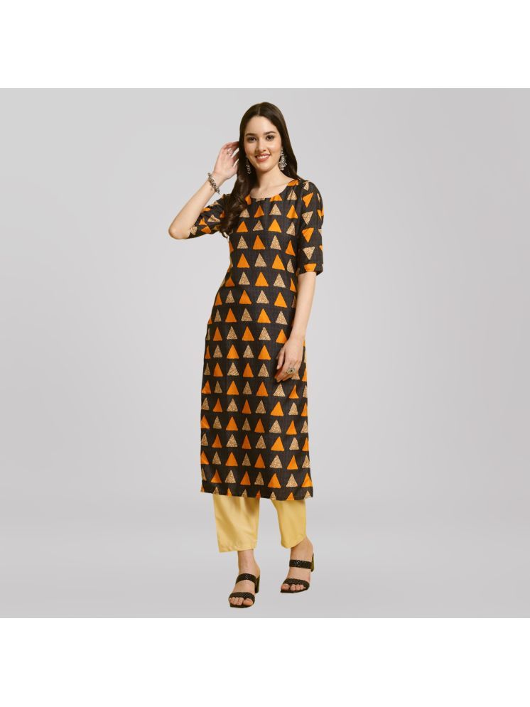     			1 Stop Fashion Crepe Printed Kurti With Pants Women's Stitched Salwar Suit - Multicoloured ( Pack of 1 )