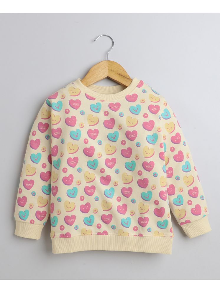     			BUMZEE Beige Girls  Full Sleeves Cotton Sweatshirt Age - 18-24 Months