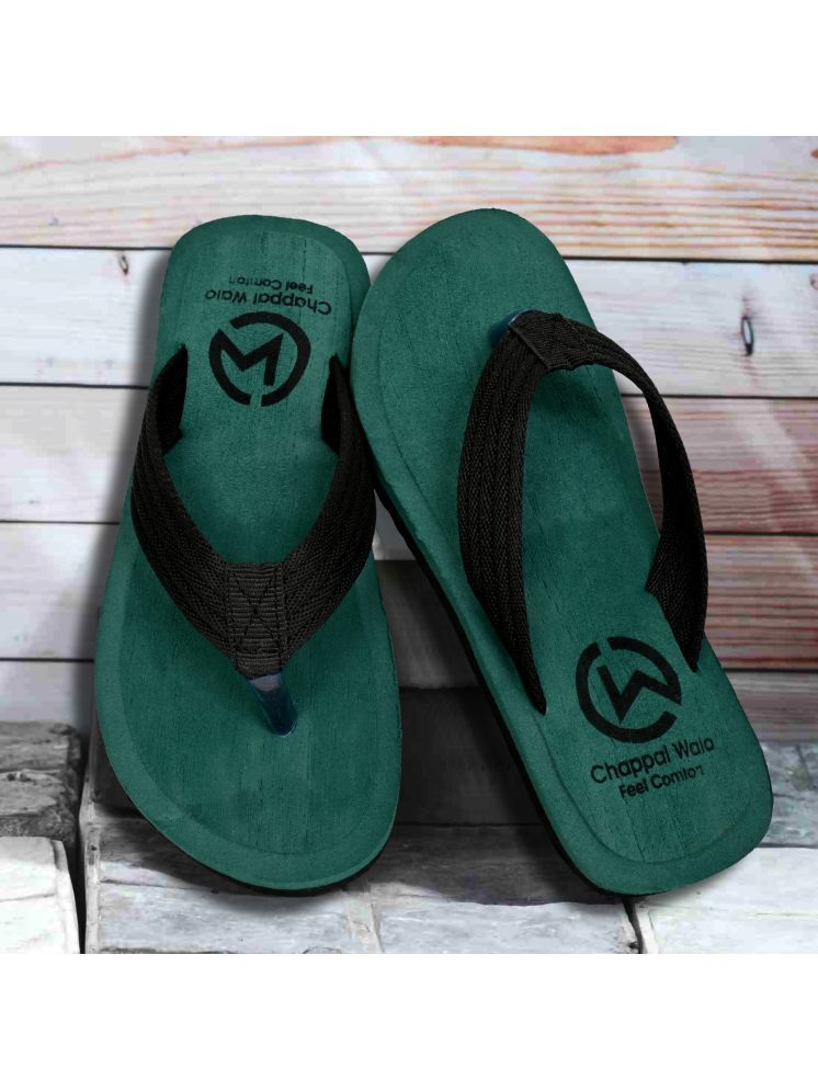     			Chappal Wala Sea Green Men's Thong Flip Flop