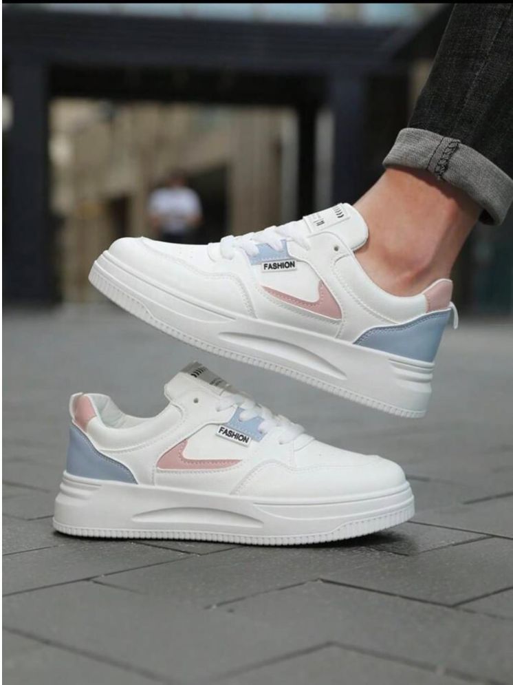     			Deals4you White Women's Sneakers