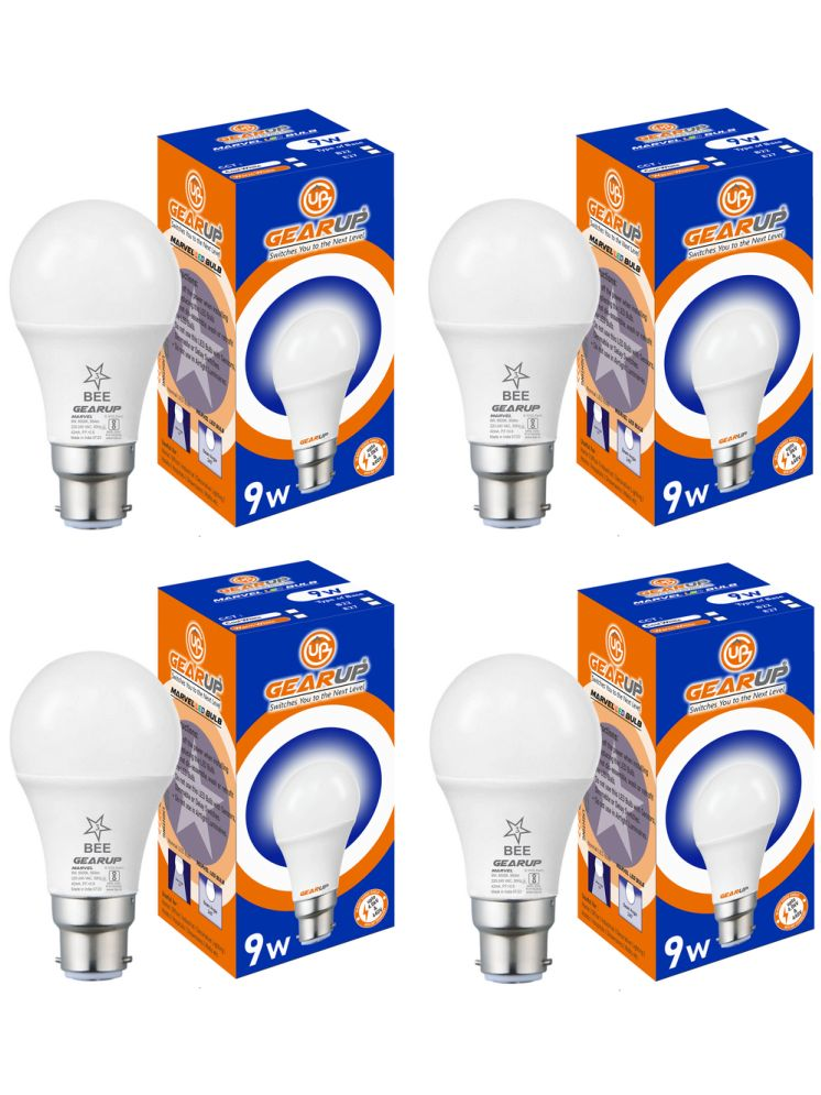     			Gearup 9W Cool Day Light LED Bulb ( Pack of 4 )