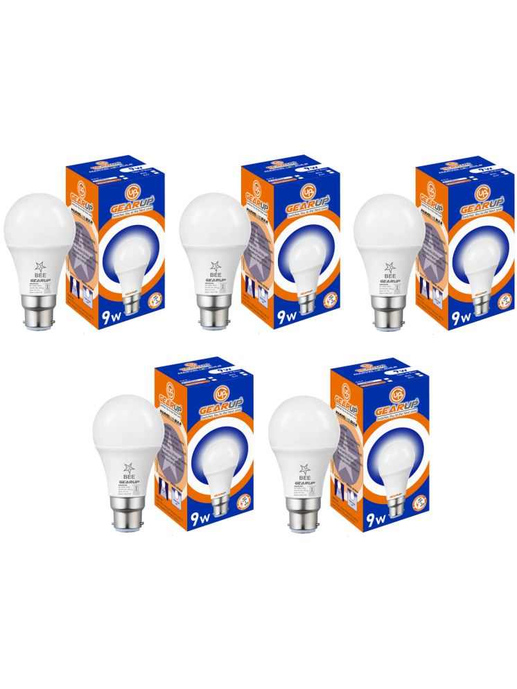     			Gearup 9W Cool Day Light LED Bulb ( Pack of 5 )