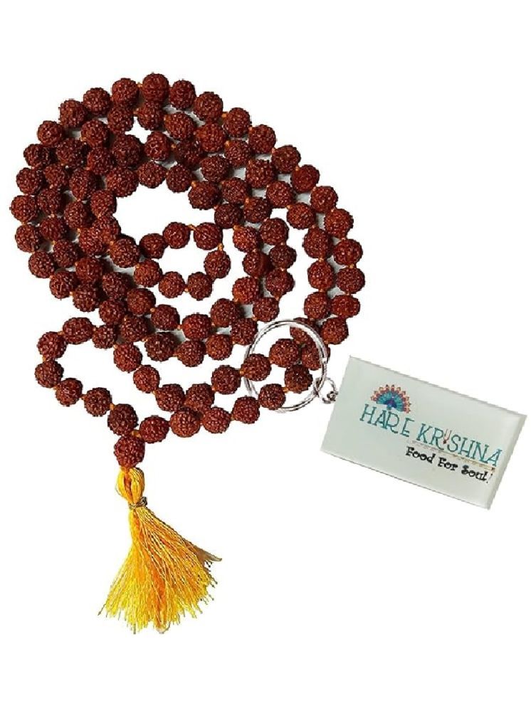     			Hare Krishna Food For Soul 5 Mukhi Rudraksh Mala | 108 Bead Bag Pooja Mala 1 ( Pack of 1 )