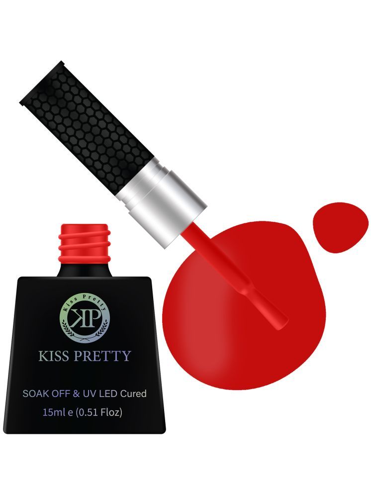     			KISS PRETTY Red Matte Nail Polish 15 ( Pack of 1 )