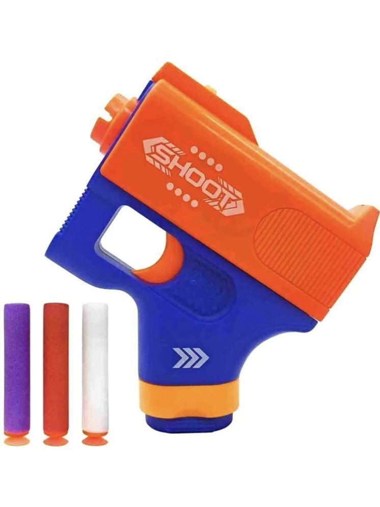     			TOY DEKHO  Mini Soft Gun Manual Soft B-ullet G-un, With Foam B-ullets, Target Shooting Role Play Game For Kids/Boys/Children/Girl/Toy G-un P-istol For Kids Age 4+  Years G-uns & Darts  Plastic (Multicolor)