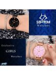 Septem Black Stainless Steel Analog Womens Watch