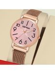 Septem Rose Gold Stainless Steel Analog Womens Watch