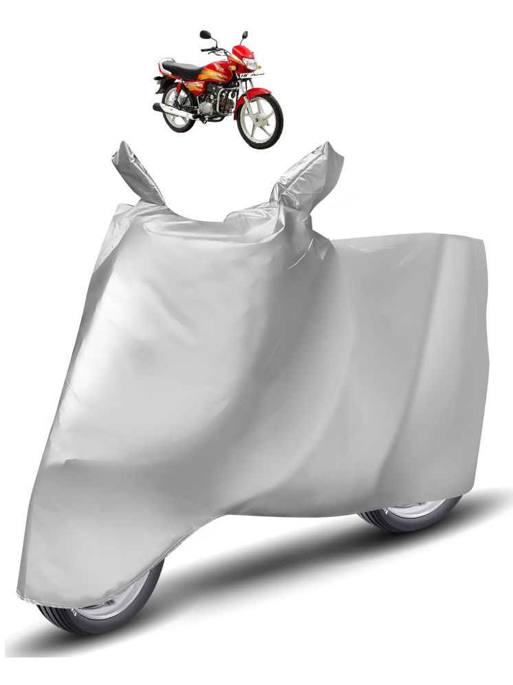     			Auto Hub Bike Body Cover for Hero HF Deluxe ( Pack of 1 ) , Silver