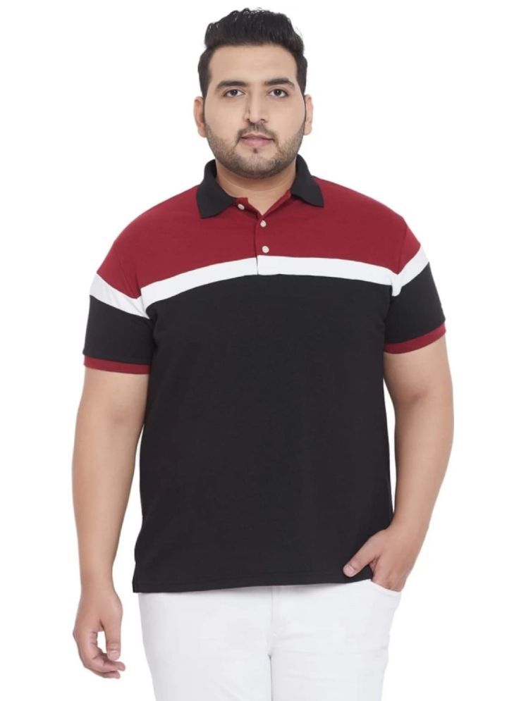     			DAAWEAR OUTFITS Cotton Regular Fit Colorblock Half Sleeves Men's Polo T Shirt - Multicolor ( Pack of 1 )