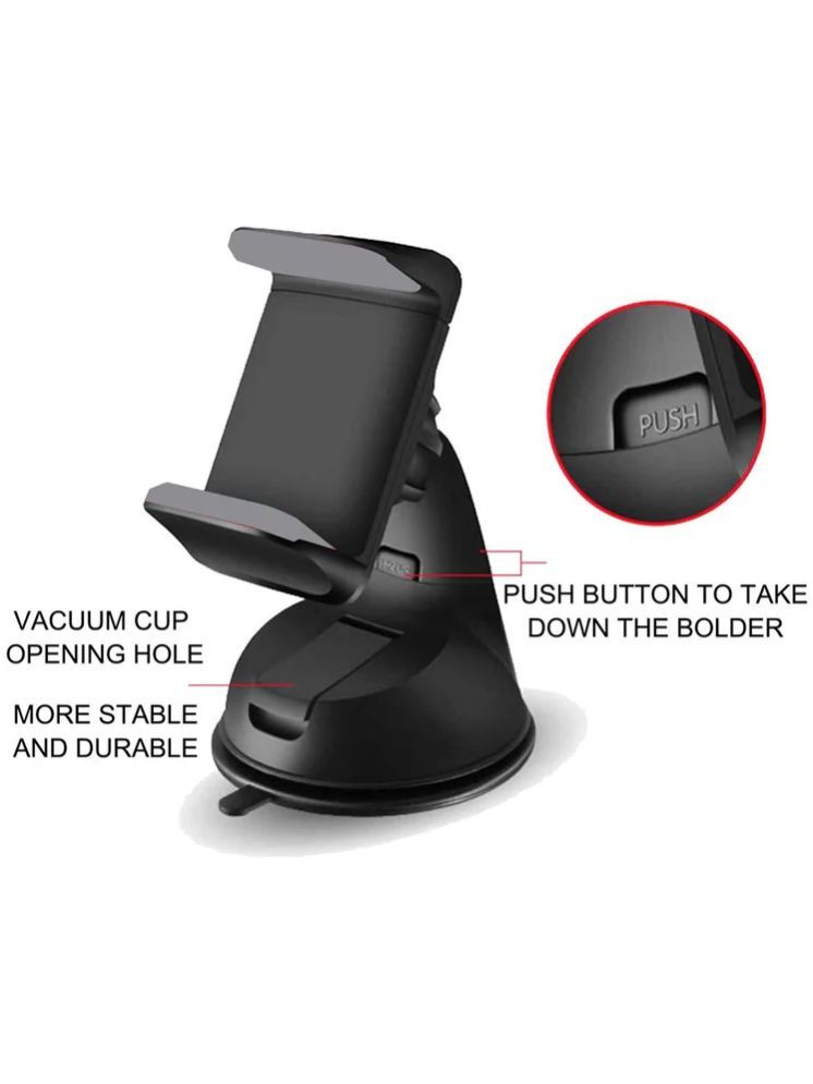     			EmmEmm Dashboard & Windshield Suction Cup Car Mobile Holder - Black