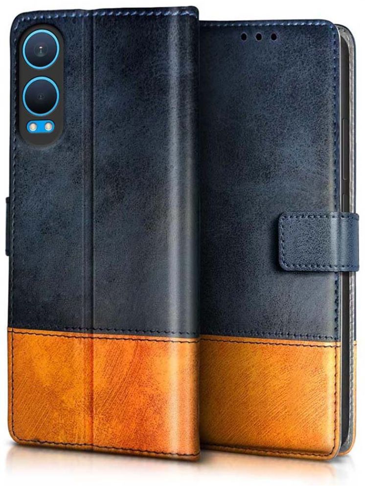     			Fashionury Blue Flip Cover Leather Compatible For Oneplus Nord CE 4 Lite 5G ( Pack of 1 )