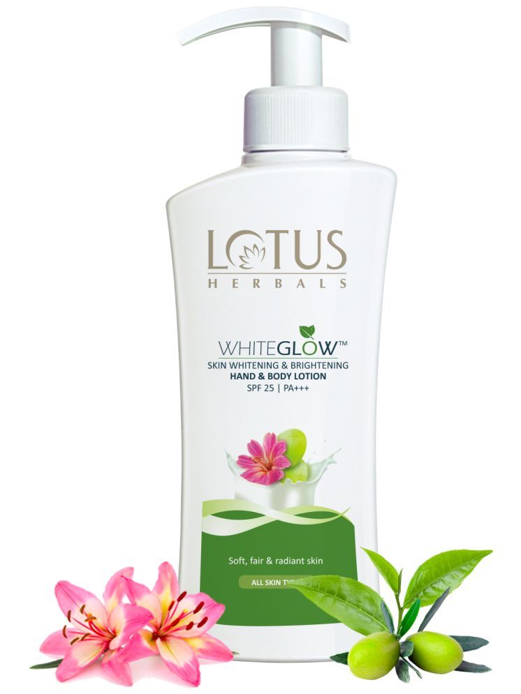     			Lotus Herbals Whiteglow Hand & Body Lotion with SPF25 and PA+++, For All SKin Types, 400ml