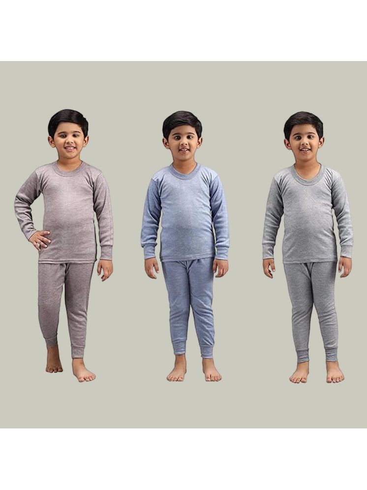     			Paryag Multicolor Woollen Baby Boy T-Shirt & Pyjama Set ( Pack of 3 )