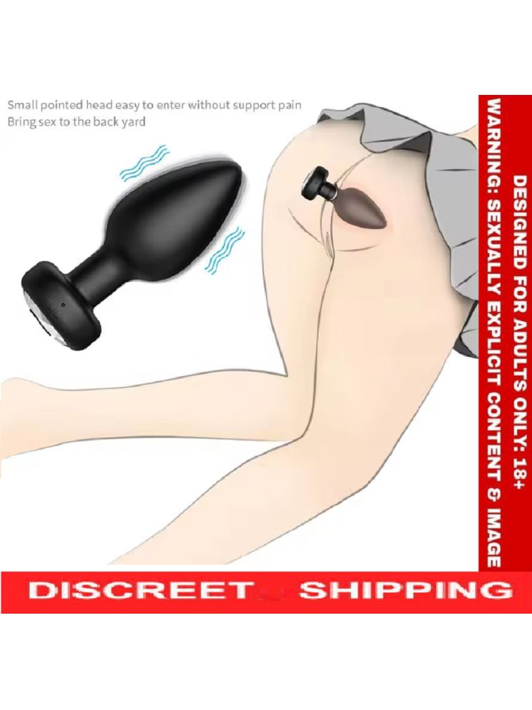     			Powerful 10 Vibration Usb Rechargable Remote Control Vibrating Anal Butt Plug For Men And Women BY KAAMYOG