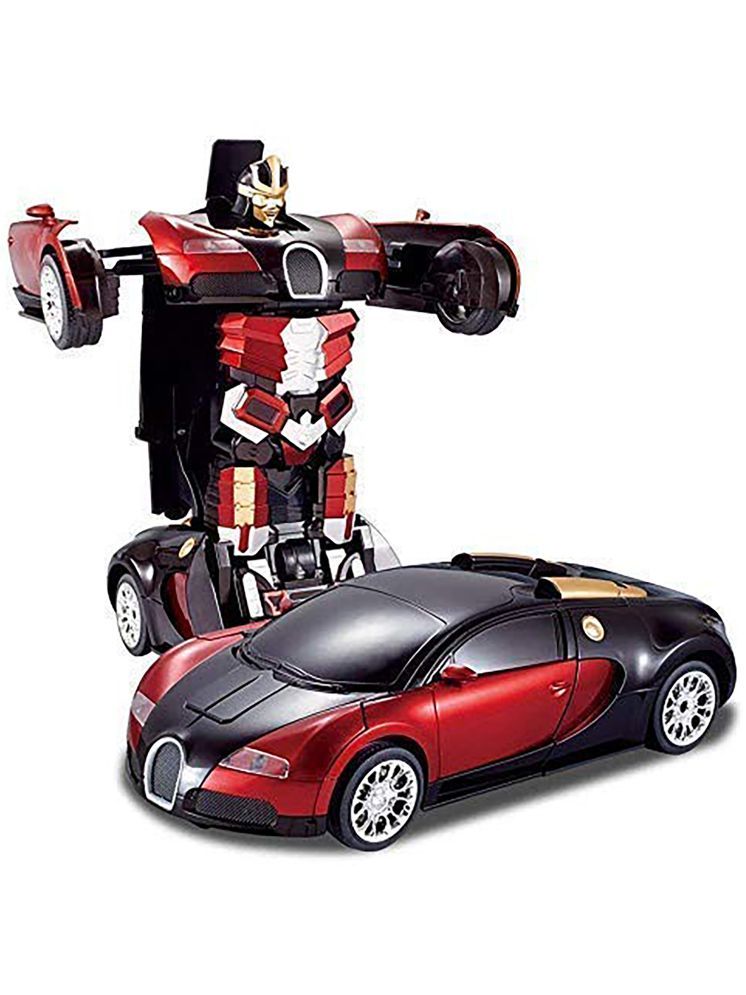     			TOY DEKHO Battery Operated Converting Toy Car to Robot, Robot to Car Automatically with Light and Sound for Boys & Girls Age 2, 3, 4, 5, 6, 7, 8  Multicolour Musical Indoor and Outdoor Toy