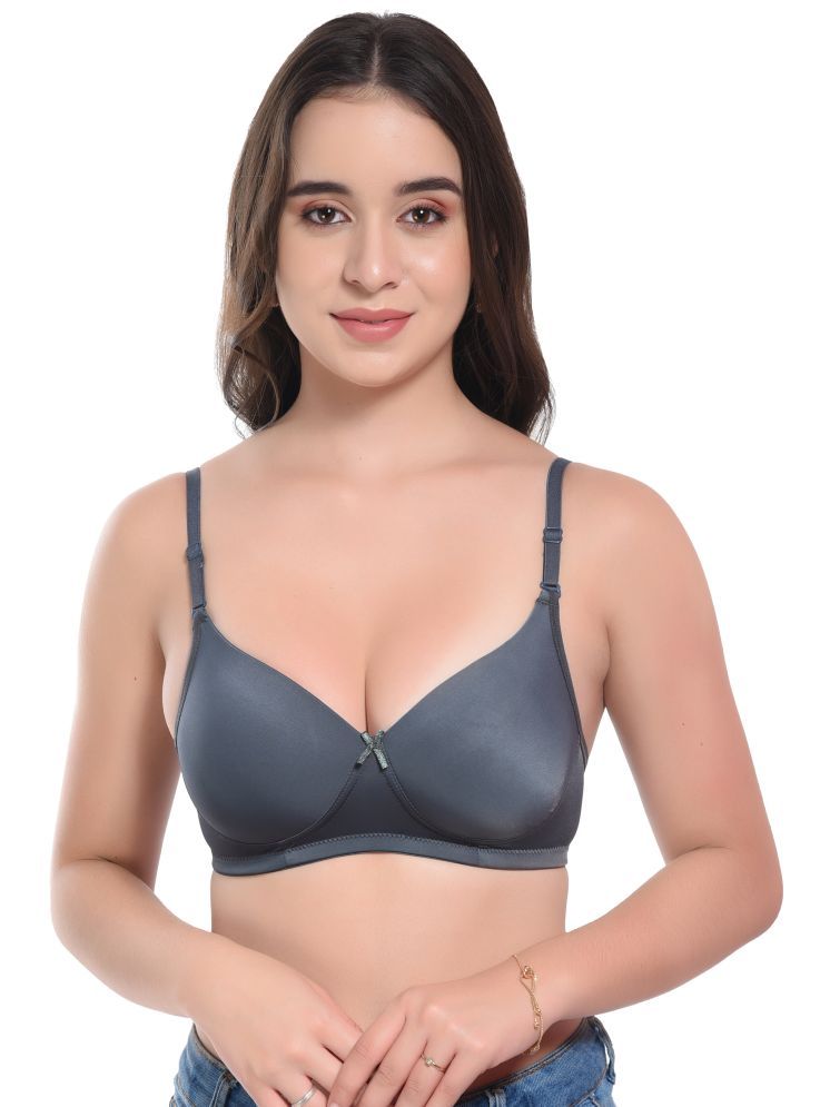     			Viral Girl Dark Grey Elastane Heavily Padded Women's Push Up Bra ( Pack of 1 )