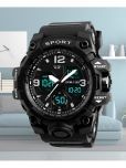 Harbor Black Silicon Analog-Digital Men's Watch