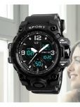 Harbor Black Silicon Analog-Digital Men's Watch