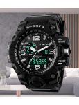 Harbor Black Silicon Analog-Digital Men's Watch