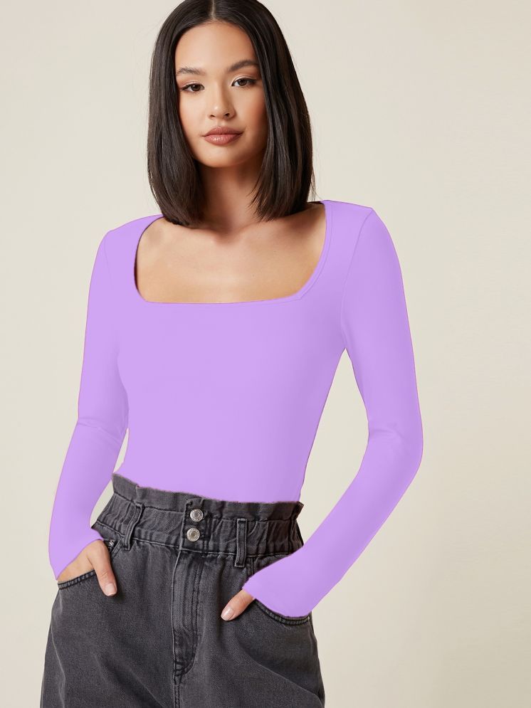     			Aahwan Purple Polyester Women's Regular Top ( Pack of 1 )