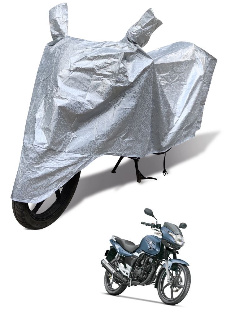     			Auto Hub Bike Body Cover for Suzuki GS 150R ( Pack of 1 ) , Silver