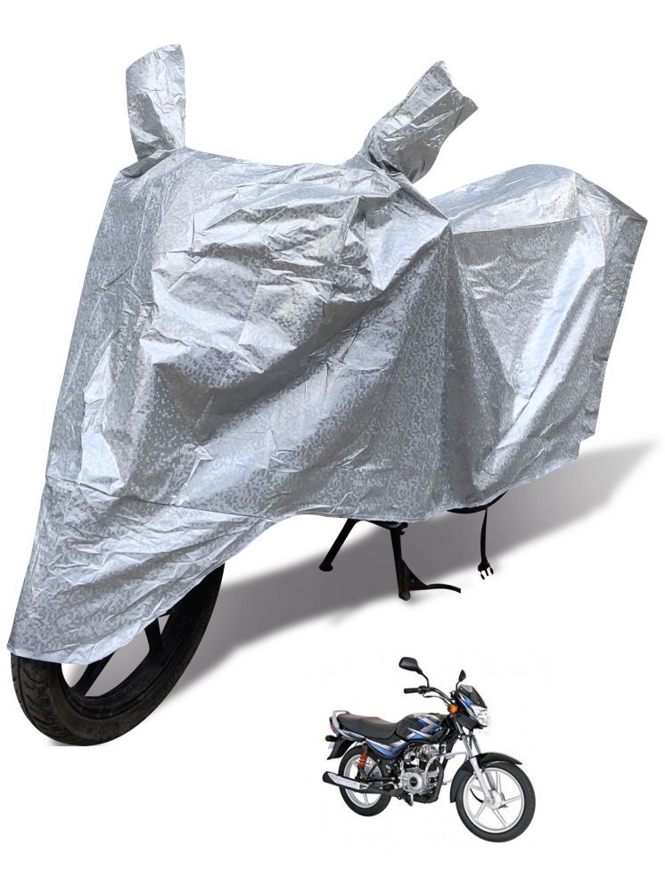     			Auto Hub Bike Body Cover for Bajaj CT 100 ( Pack of 1 ) , Silver