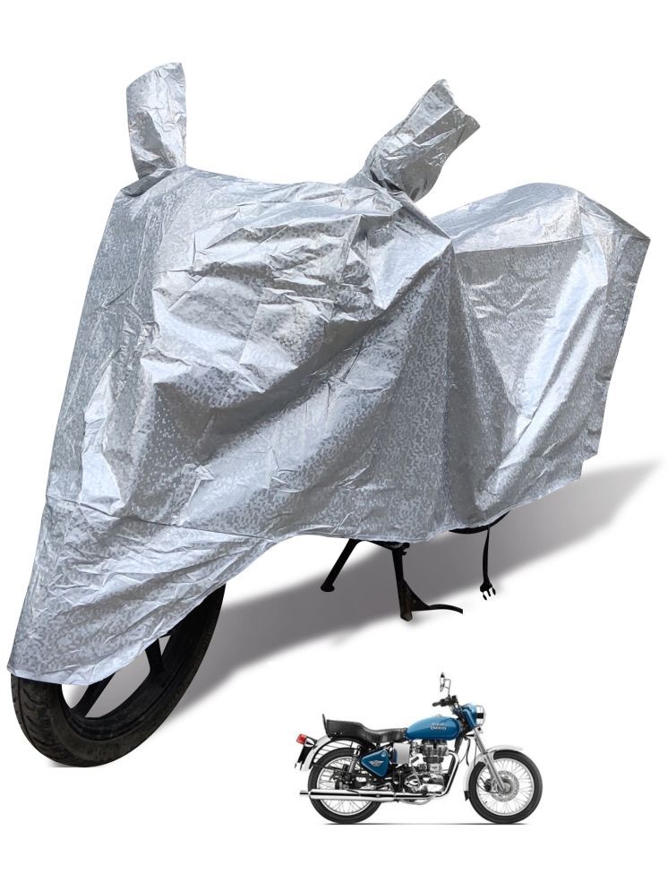     			Auto Hub Bike Body Cover for Royal Enfield Bullet Electra ( Pack of 1 ) , Silver