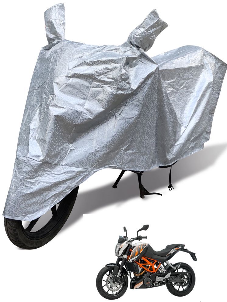     			Auto Hub Bike Body Cover for KTM Duke 390 ( Pack of 1 ) , Silver